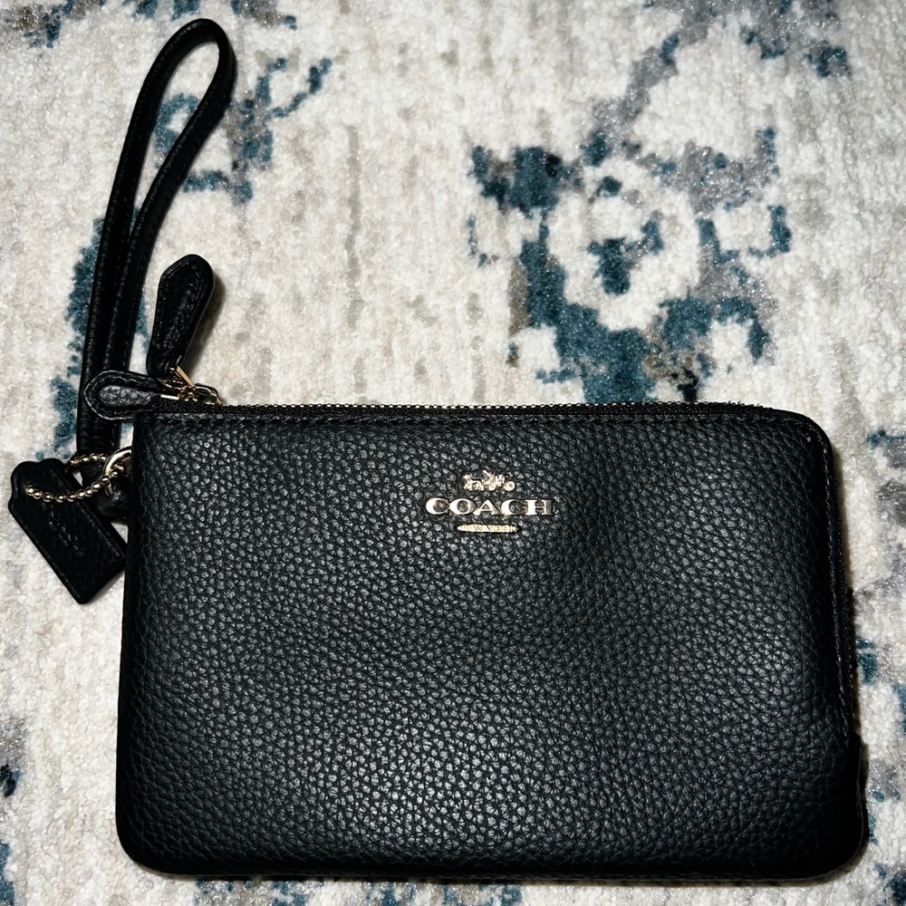 Coach Black Wristlet Wallet